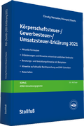 Cover: K&ouml;rperschaftsteuer-, Gewerbesteuer-, Umsatzsteuer-Erkl&auml;rung 2021 - Stollfu&szlig;