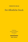 Cover: Der &ouml;ffentliche Zweck - Mohr Siebeck
