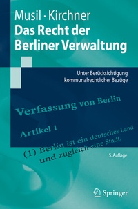 Enlarge image Cover: Das Recht der Berliner Verwaltung - Springer