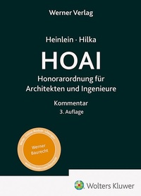 Abbildung von: HOAI: Honorarordnung für Architekten und Ingenieure - Werner