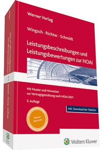 Enlarge image Cover: Leistungsbeschreibungen und Leistungsbewertungen zur HOAI - Werner