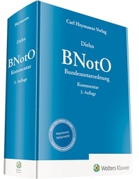 Abbildung von: BNotO: Bundesnotarordnung - Carl Heymanns Verlag