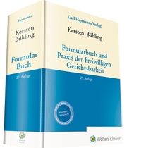 Abbildung von: Formularbuch und Praxis der Freiwilligen Gerichtsbarkeit - Carl Heymanns Verlag