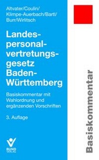 Bild vergrößern Bild: Landespersonalvertretungsgesetz Baden-Württemberg - Bund-Verlag