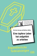 Cover: Eine tapfere Leber hat aufgeh&ouml;rt zu arbeiten - Kiepenheuer & Witsch