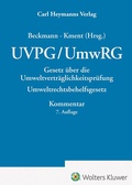 Cover: UVPG / UmwRG: Gesetz &uuml;ber die Umweltvertr&auml;glichkeitspr&uuml;fung / Umweltrechtsbeihilfegesetz - Carl Heymanns Verlag