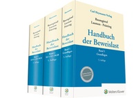 Abbildung von: Handbuch der Beweislast (Bundle Bände 1-3) - Carl Heymanns Verlag