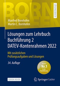 Abbildung von: Lösungen zum Lehrbuch Buchführung 2 DATEV-Kontenrahmen 2022 - Springer Gabler