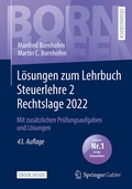 Cover: L&ouml;sungen zum Lehrbuch Steuerlehre 2 Rechtslage 2022 - Springer Gabler