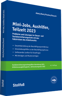 Abbildung von: Mini-Jobs, Aushilfen, Teilzeit 2023 - Stollfuß