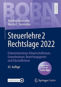 Abbildung von: Steuerlehre 2 Rechtslage 2022 - Springer Gabler
