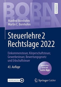 Bild vergrößern Bild: Steuerlehre 2 Rechtslage 2022 - Springer Gabler