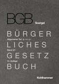 Cover: B&uuml;rgerliches Gesetzbuch mit Einf&uuml;hrungsgesetz und Nebengesetzen (BGB) - Band 2/1 - Kohlhammer