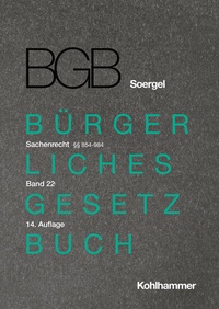 Abbildung von: Bürgerliches Gesetzbuch mit Einführungsgesetz und Nebengesetzen (BGB) - Band 22 - Kohlhammer