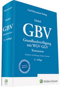 Abbildung von: GBV: Grundbuchverfügung - Carl Heymanns Verlag