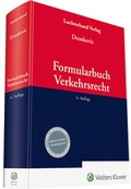 Abbildung von: Formularbuch Verkehrsrecht - Luchterhand