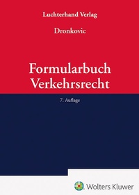 Bild vergrößern Bild: Formularbuch Verkehrsrecht - Luchterhand