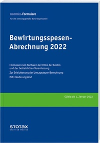 Abbildung von: Bewirtungsspesen - Abrechnungen 2022, Formularblock - Stollfuß