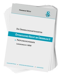 Enlarge image Cover: Überblickskarteikarten Öffentliches Recht im Überblick II - NRW - Hemmer-Wüst