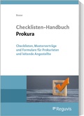 Abbildung von: Checklisten-Handbuch Prokura (E-Book) - Reguvis Fachmedien