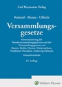 Cover: Versammlungsgesetze - Carl Heymanns Verlag