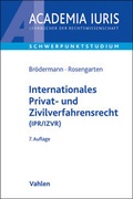 Cover: Internationales Privat- und Zivilverfahrensrecht (IPR/IZVR) - Vahlen