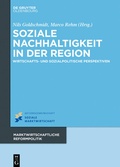 Cover: Soziale Nachhaltigkeit in der Region - De Gruyter Oldenbourg