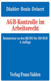 Abbildung von: AGB-Kontrolle im Arbeitsrecht - Vahlen