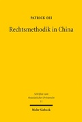 Cover: Rechtsmethodik in China - Mohr Siebeck