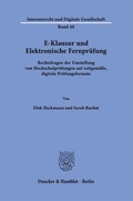 Cover: E-Klausur und Elektronische Fernpr&uuml;fung - Duncker & Humblot