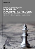 Cover: Macht und Machtverschiebung - De Gruyter Oldenbourg