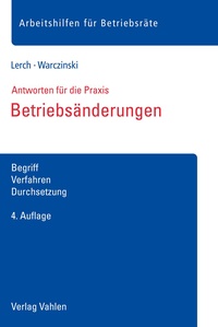 Abbildung von: Betriebsänderungen - Vahlen