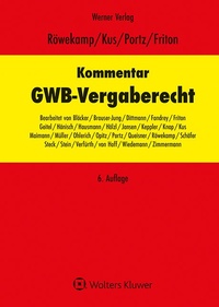 Enlarge image Cover: Kommentar GWB - Vergaberecht - Werner