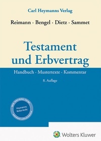 Enlarge image Cover: Testament und Erbvertrag - Carl Heymanns Verlag