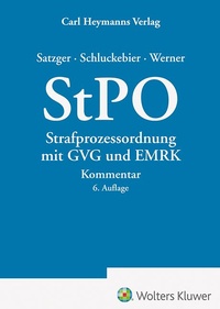 Abbildung von: StPO Strafprozessordnung - Carl Heymanns Verlag