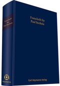 Cover: Festschrift f&uuml;r Paul Str&ouml;bele - Carl Heymanns Verlag