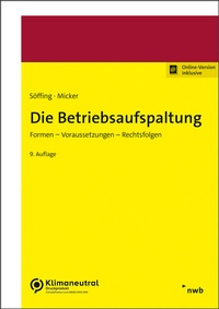 Abbildung von: Die Betriebsaufspaltung - NWB