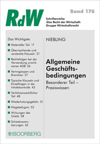 Abbildung von: Allgemeine Geschäftsbedingungen - Boorberg