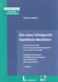 Abbildung von: Das neue Schulgesetz Nordrhein-Westfalen - Luchterhand