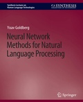 Cover: Neural Network Methods for Natural Language Processing - Springer
