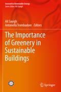 Cover: The Importance of Greenery in Sustainable Buildings - Springer