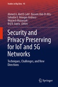 Cover: Security and Privacy Preserving for IoT and 5G Networks - Springer