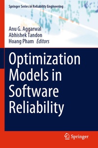 Enlarge image Cover: Optimization Models in Software Reliability - Springer