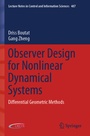 Cover: Observer Design for Nonlinear Dynamical Systems - Springer