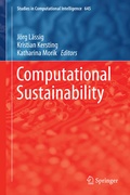 Cover: Computational Sustainability - Springer