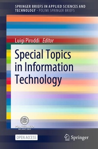 Enlarge image Cover: Special Topics in Information Technology - Springer