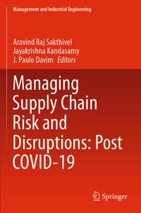 Enlarge image Cover: Managing Supply Chain Risk and Disruptions: Post COVID-19 - Springer