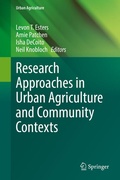 Cover: Research Approaches in Urban Agriculture and Community Contexts - Springer