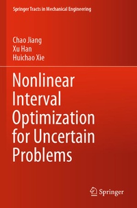 Enlarge image Cover: Nonlinear Interval Optimization for Uncertain Problems - Springer