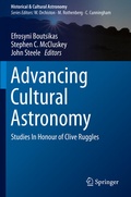 Cover: Advancing Cultural Astronomy - Springer